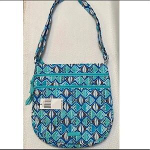 Vera Bradley Trio Zip Hipster Go Fish Blue